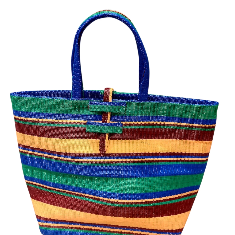 Colorful Striped Tote Bag
